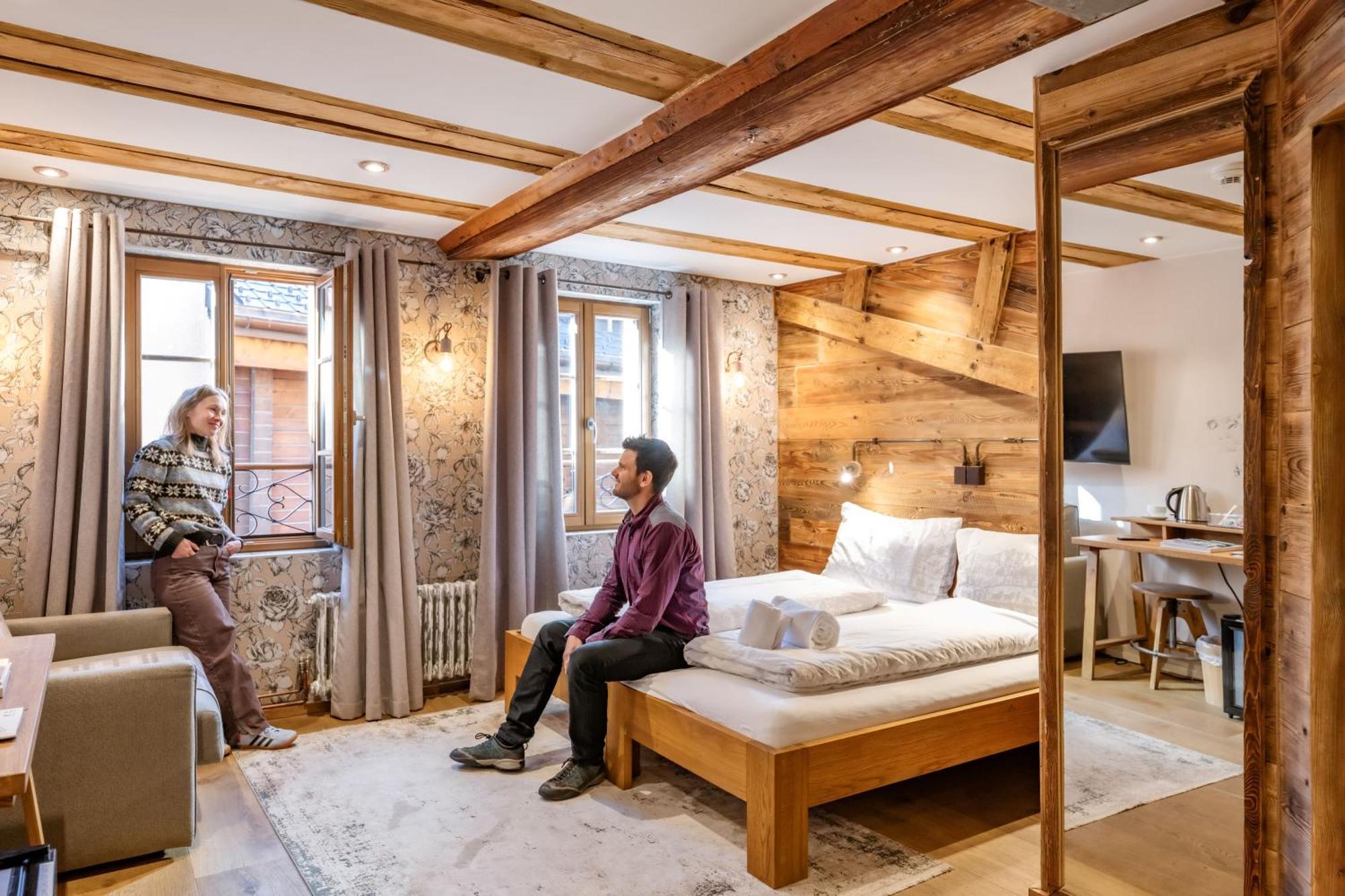 Hotel De La Croix-Federale Leukerbad Bagian luar foto